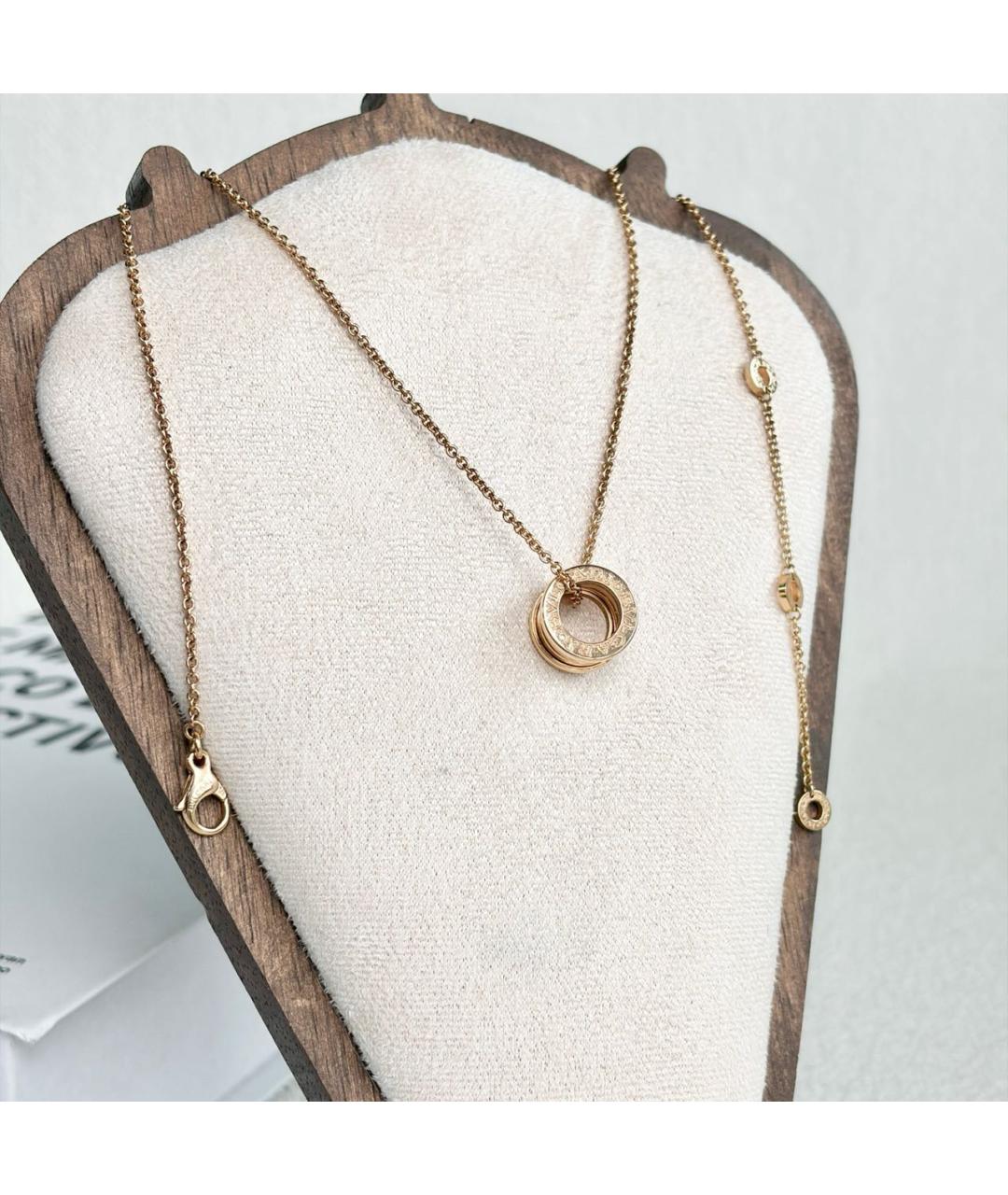 BVLGARI Золотое колье из розового золота, фото 6