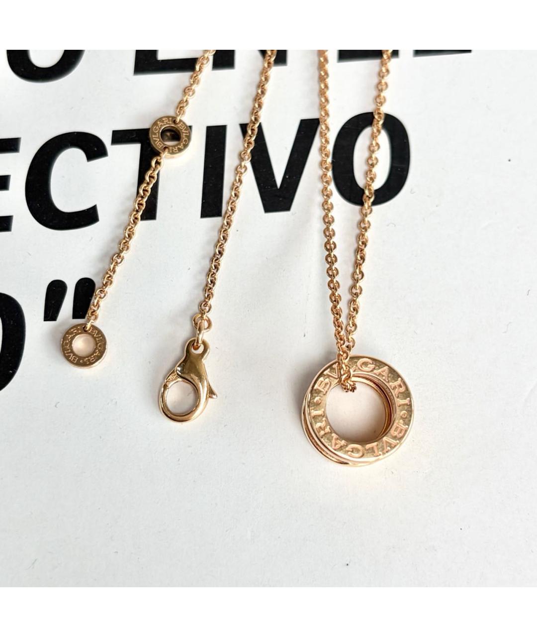 BVLGARI Золотое колье из розового золота, фото 7