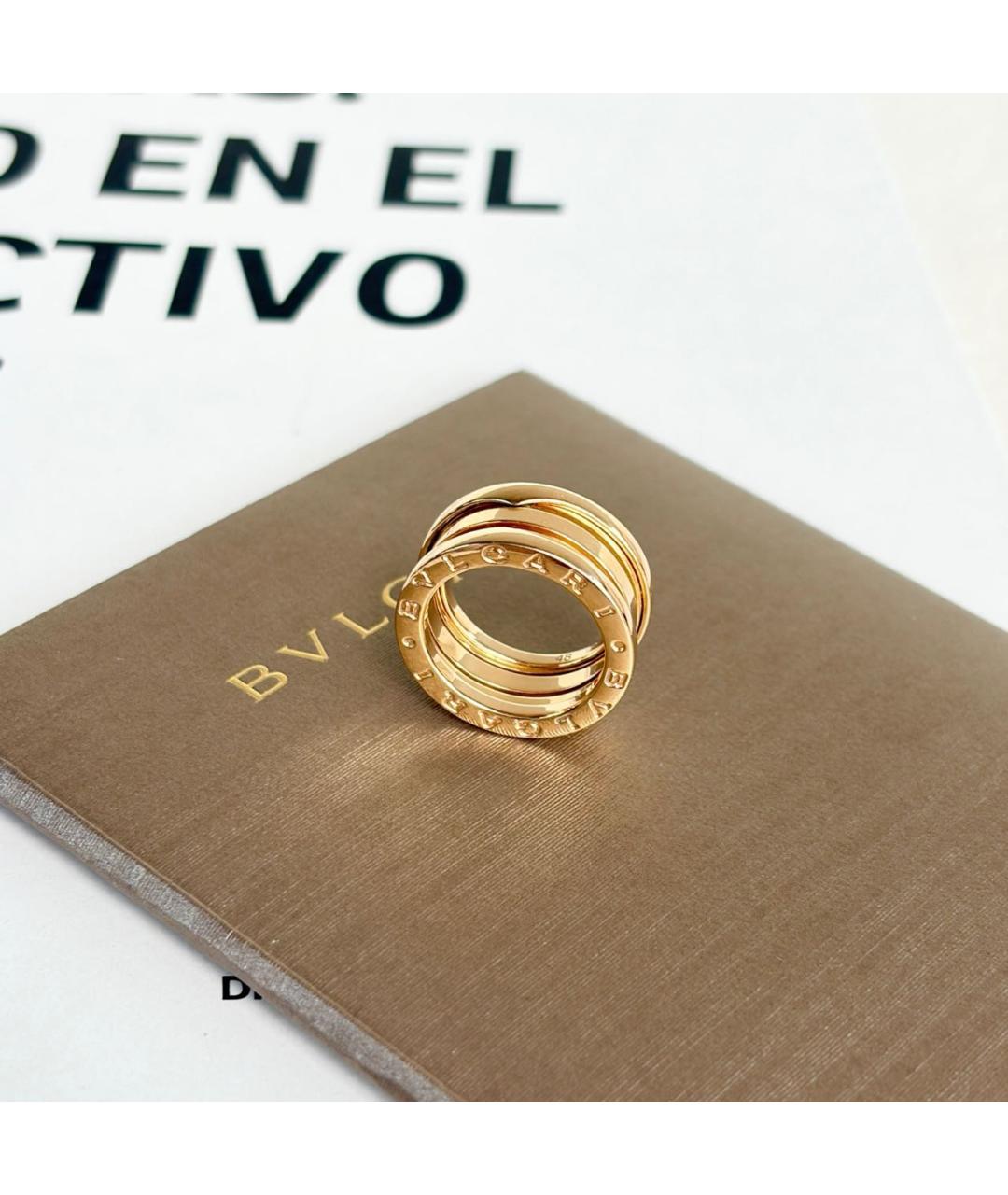 BVLGARI Золотое кольцо из розового золота, фото 7