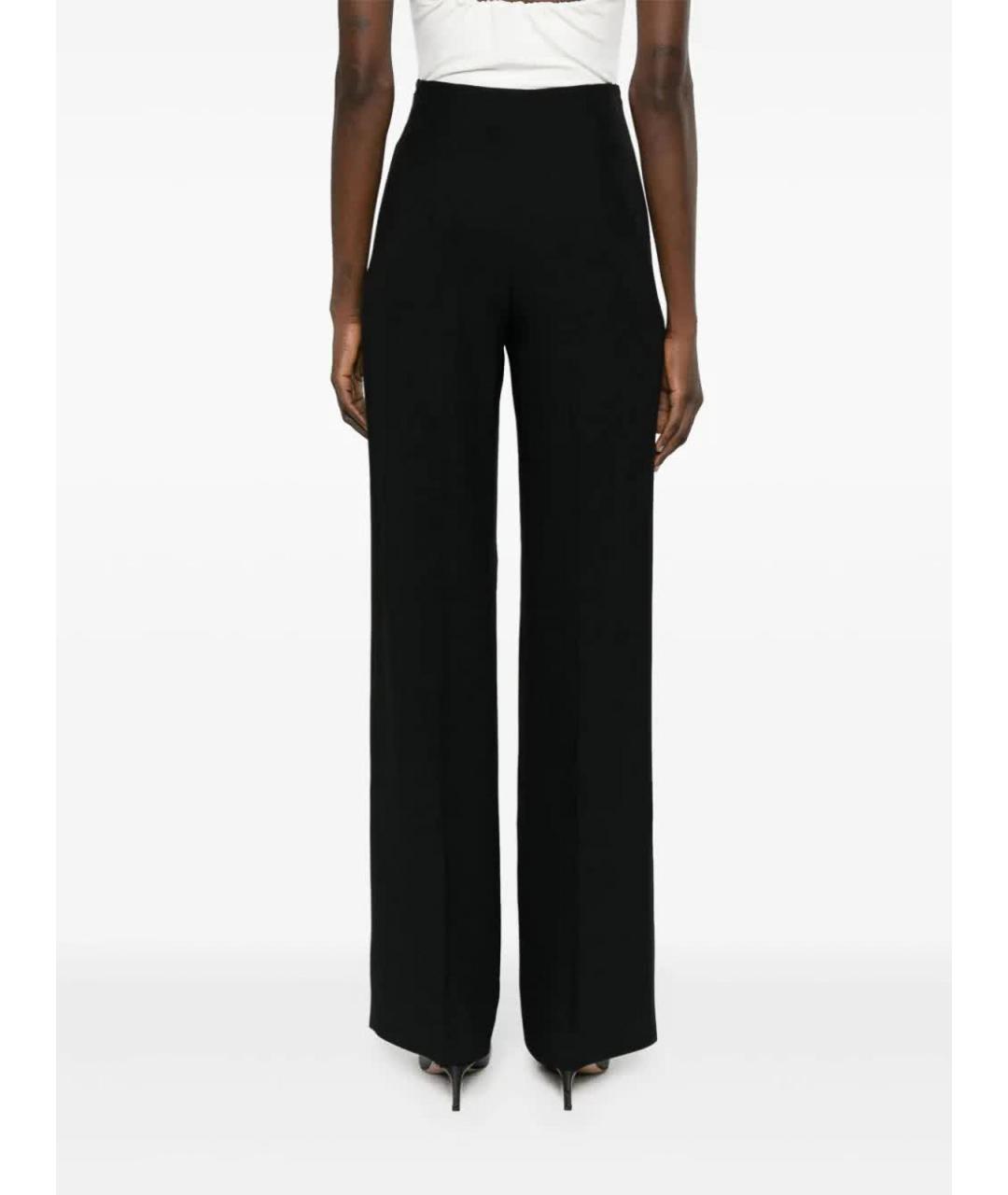 ALBERTA FERRETTI Черные ацетатные прямые брюки, фото 4