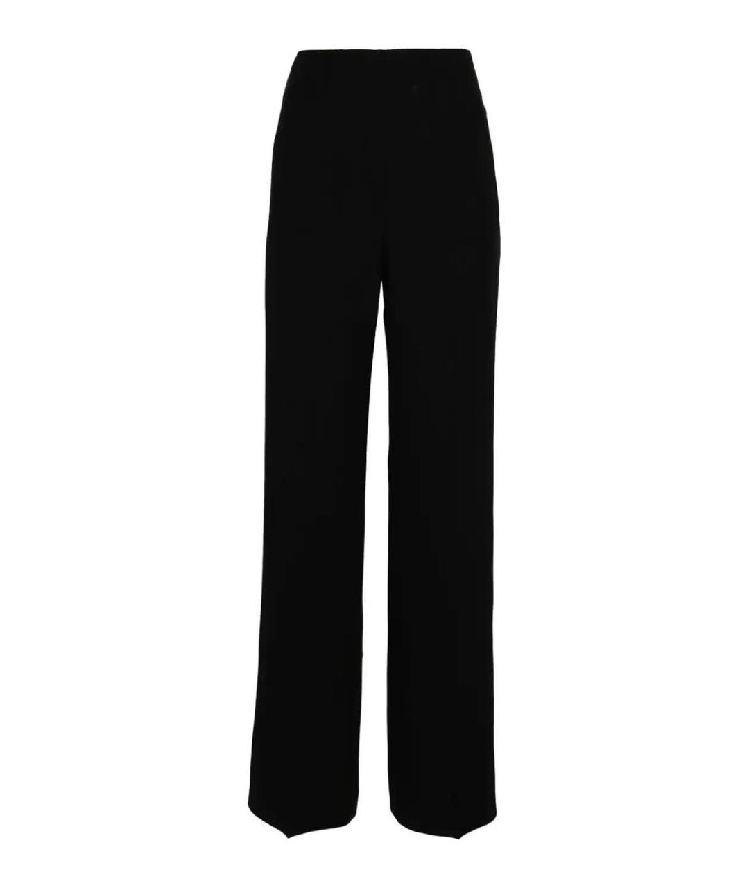 ALBERTA FERRETTI Черные ацетатные прямые брюки, фото 1