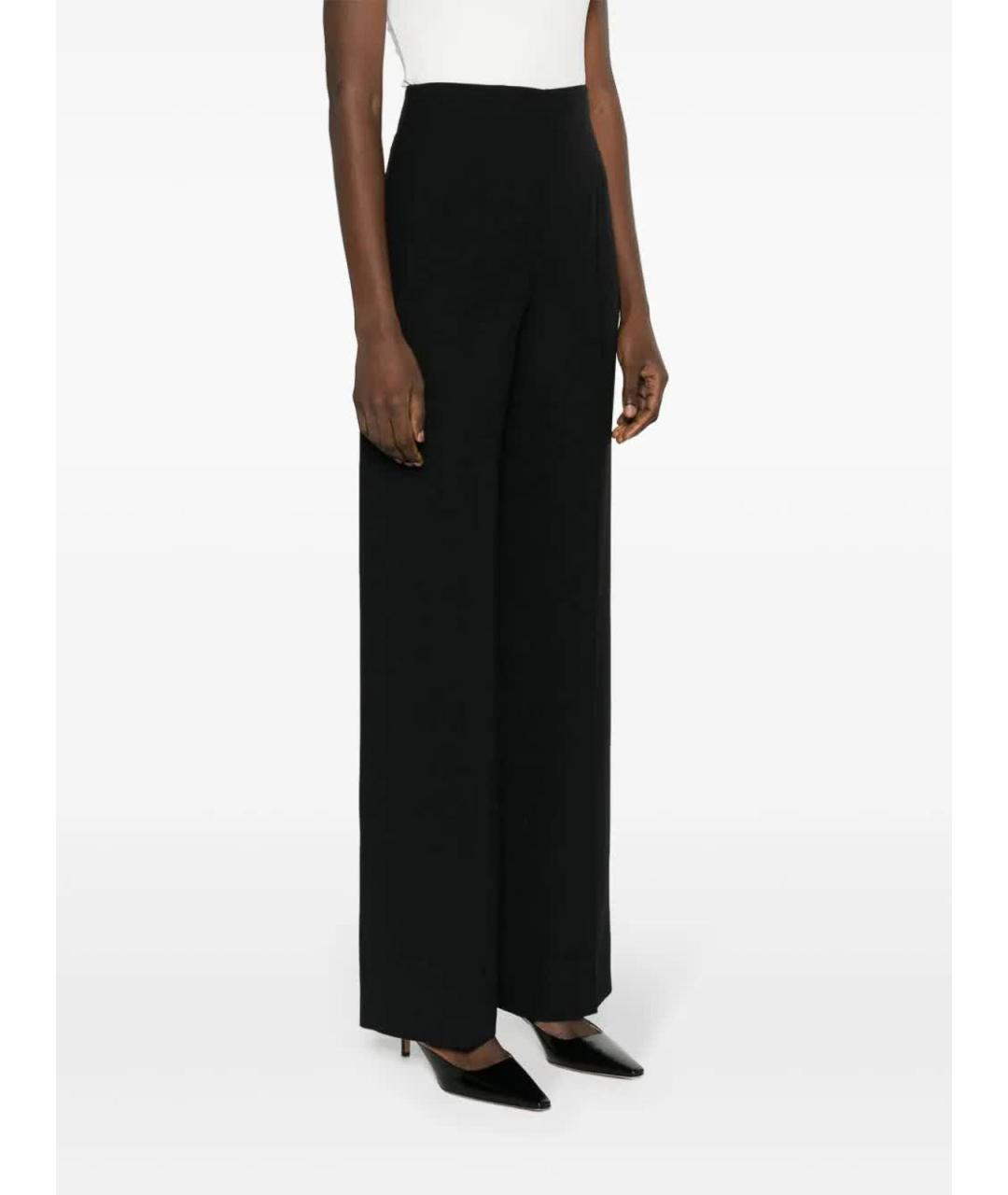 ALBERTA FERRETTI Черные ацетатные прямые брюки, фото 3