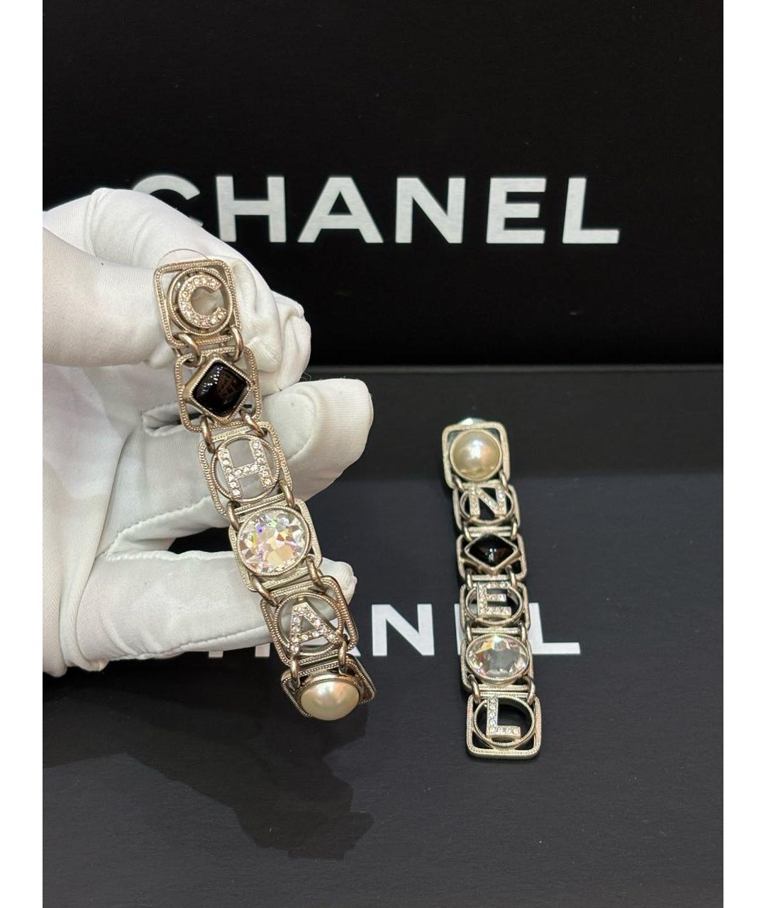 CHANEL Золотые серьги, фото 6
