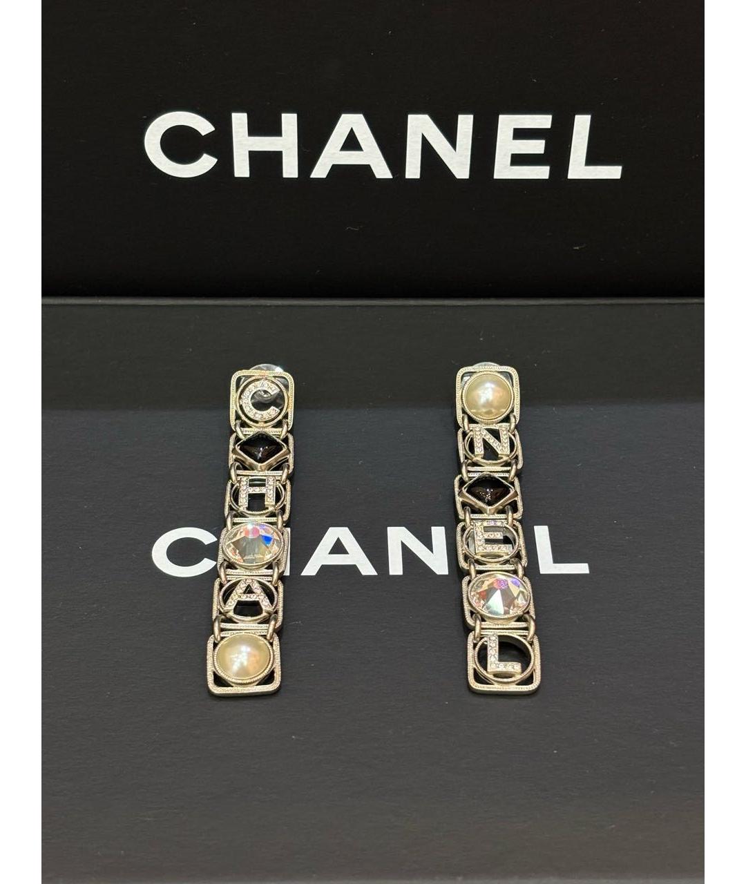 CHANEL Золотые серьги, фото 8