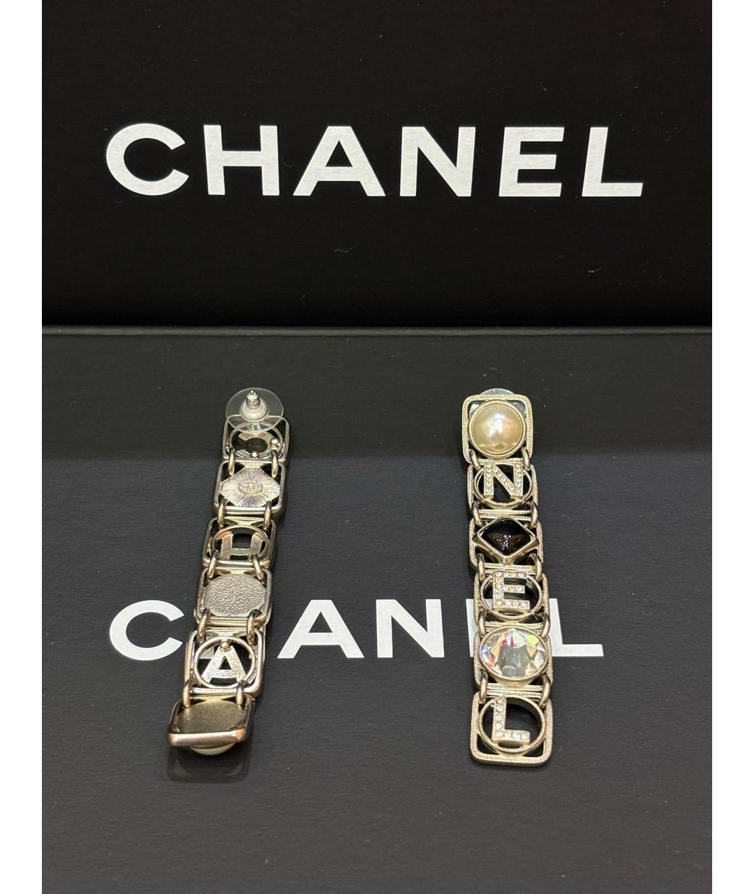 CHANEL Золотые серьги, фото 4