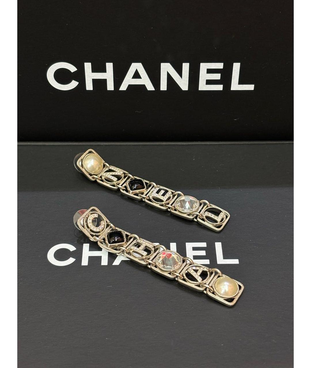 CHANEL Золотые серьги, фото 2