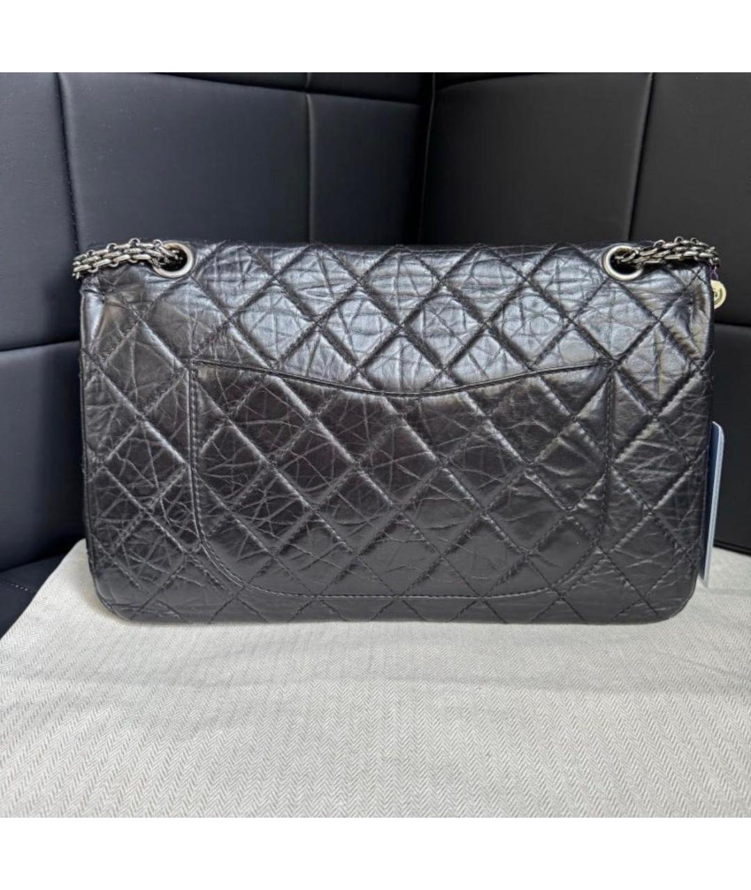 CHANEL Черная кожаная сумка с короткими ручками, фото 3
