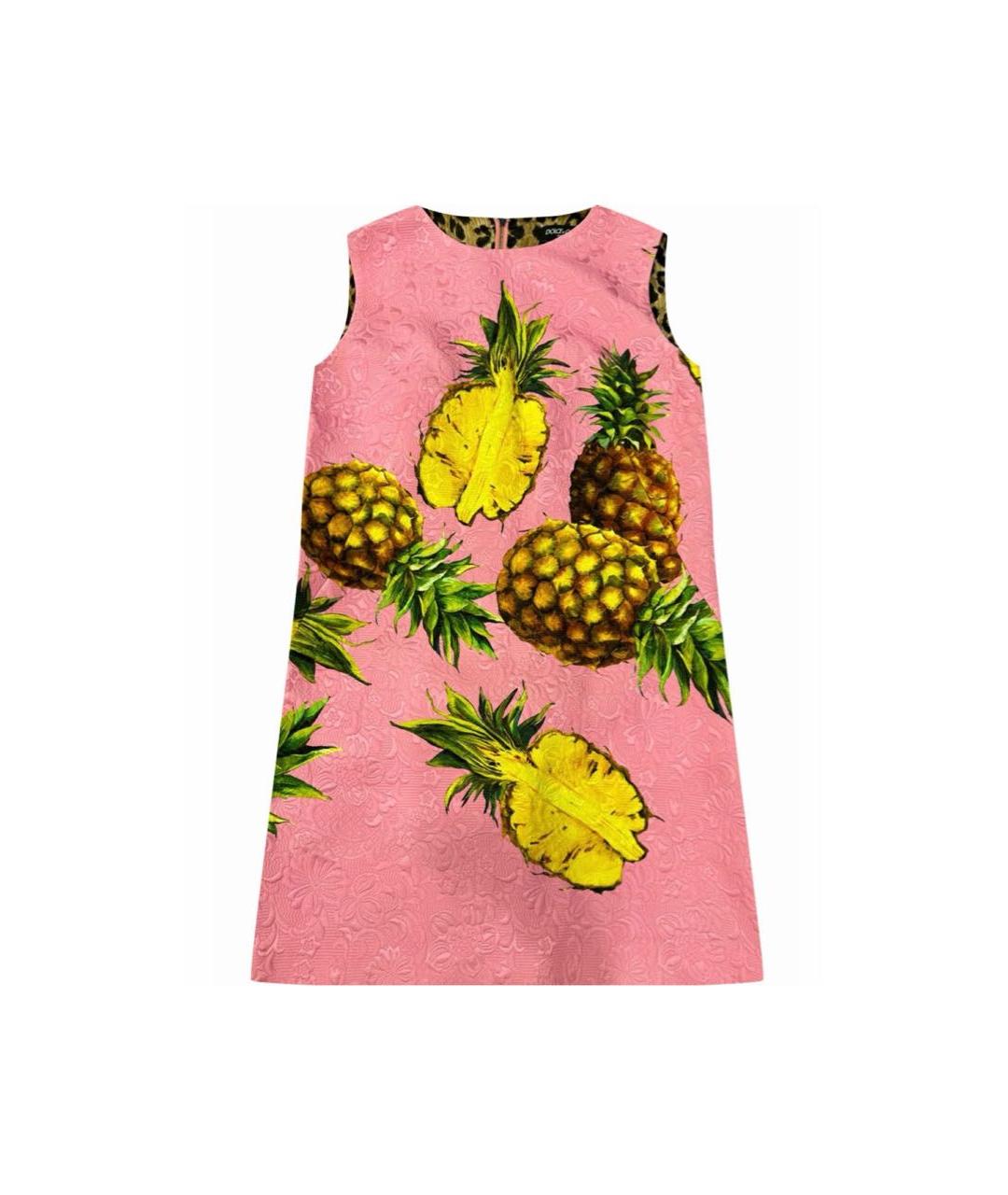 DOLCE&GABBANA Мульти хлопковое повседневное платье, фото 7