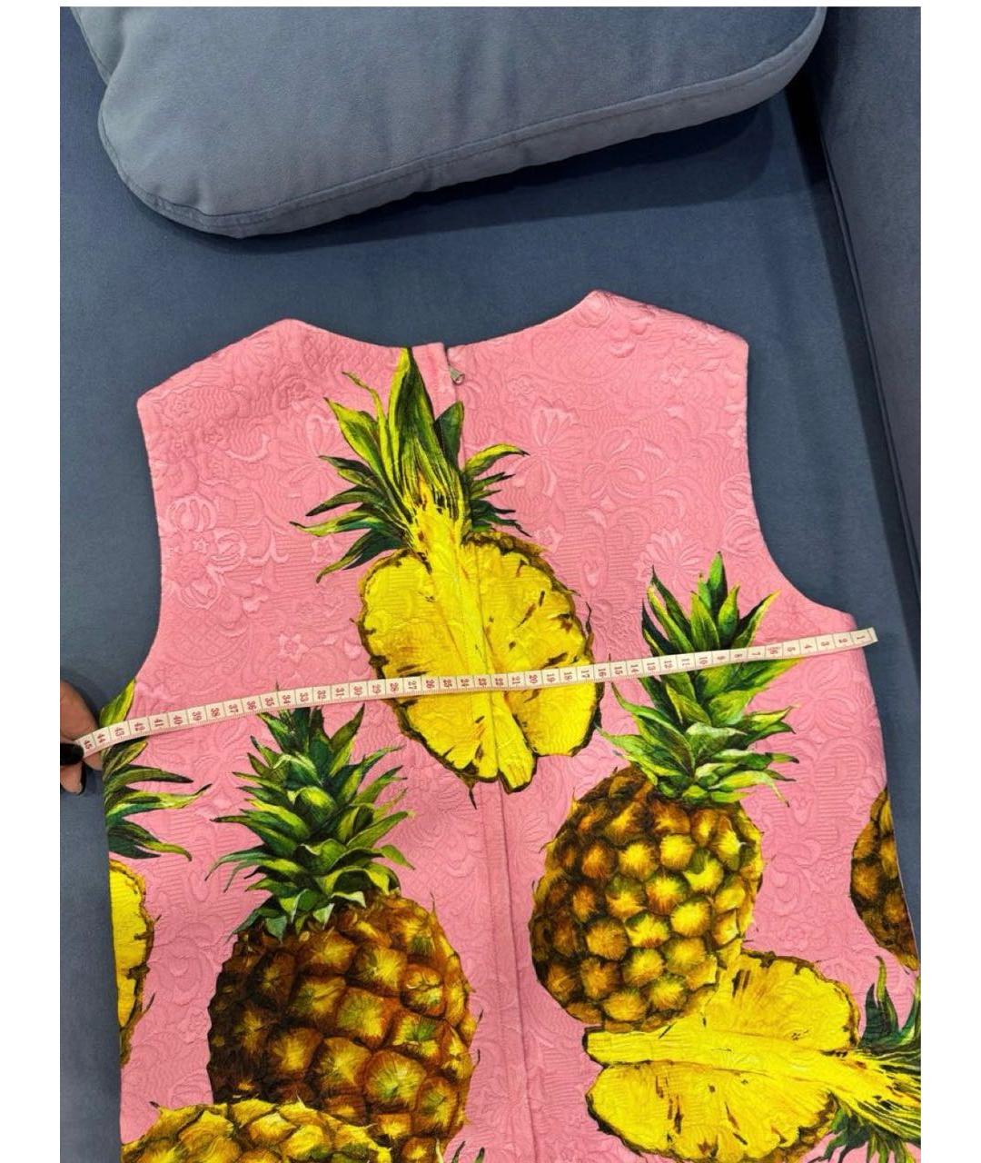 DOLCE&GABBANA Мульти хлопковое повседневное платье, фото 5