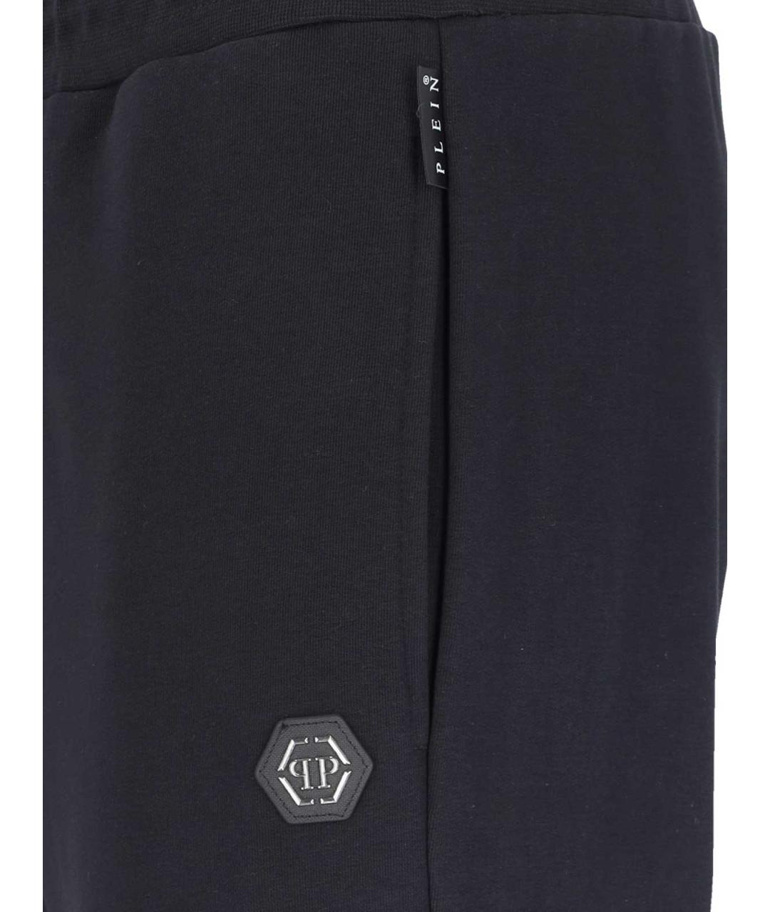 PHILIPP PLEIN Черный хлопковый спортивный костюм, фото 5