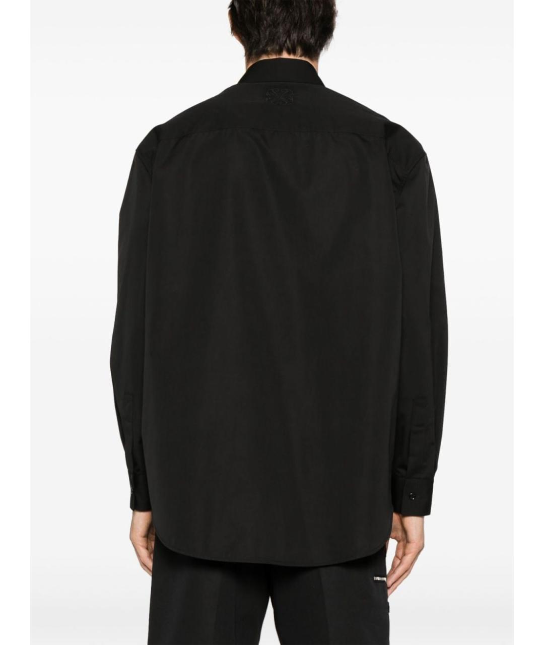 OFF-WHITE Черная хлопковая кэжуал рубашка, фото 4