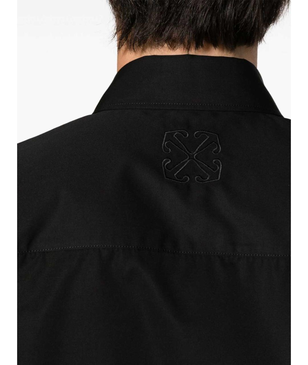 OFF-WHITE Черная хлопковая кэжуал рубашка, фото 3