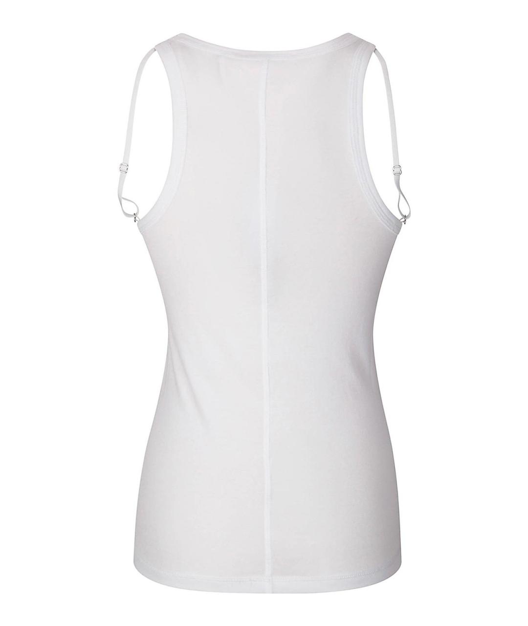 HELMUT LANG Белая хлопковая майка, фото 2