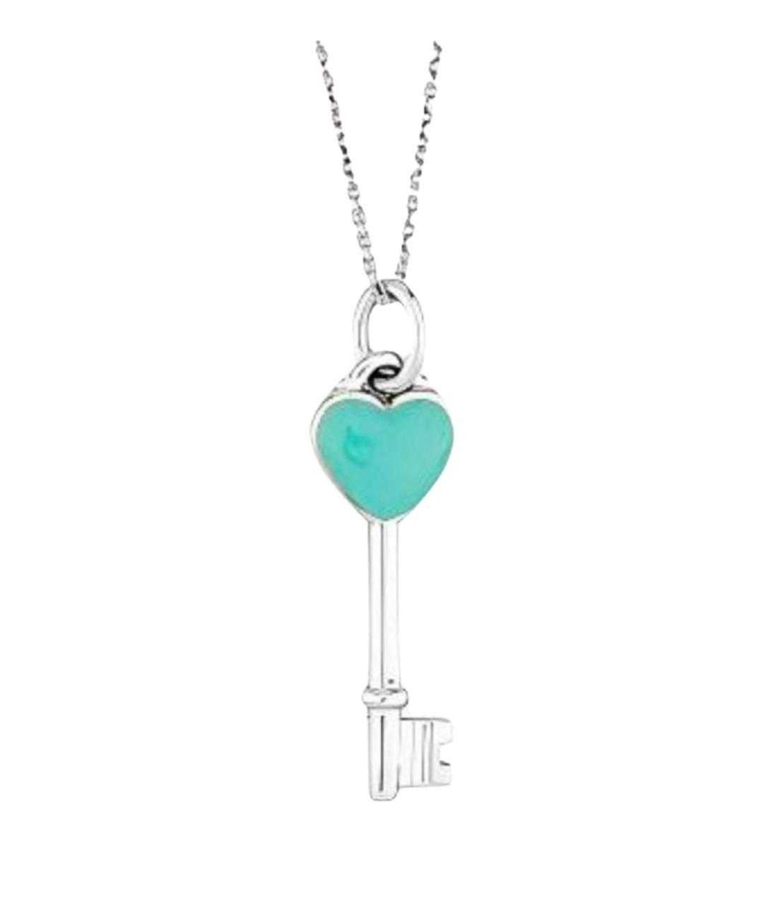 TIFFANY&CO Бирюзовая серебряная подвеска, фото 1