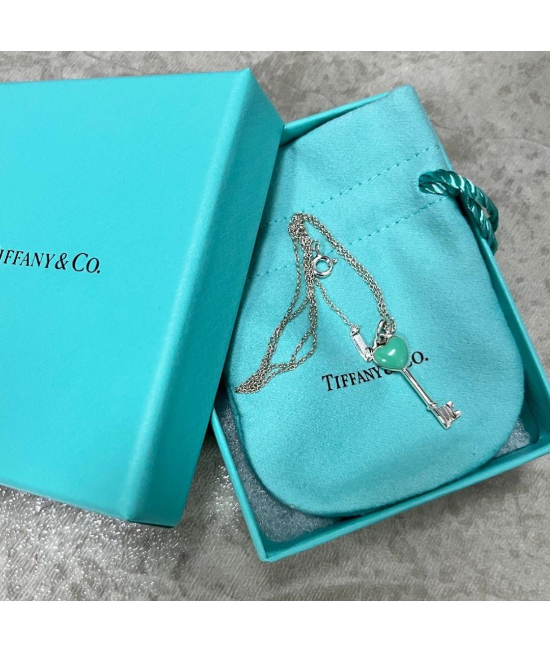 TIFFANY&CO Бирюзовая серебряная подвеска, фото 4