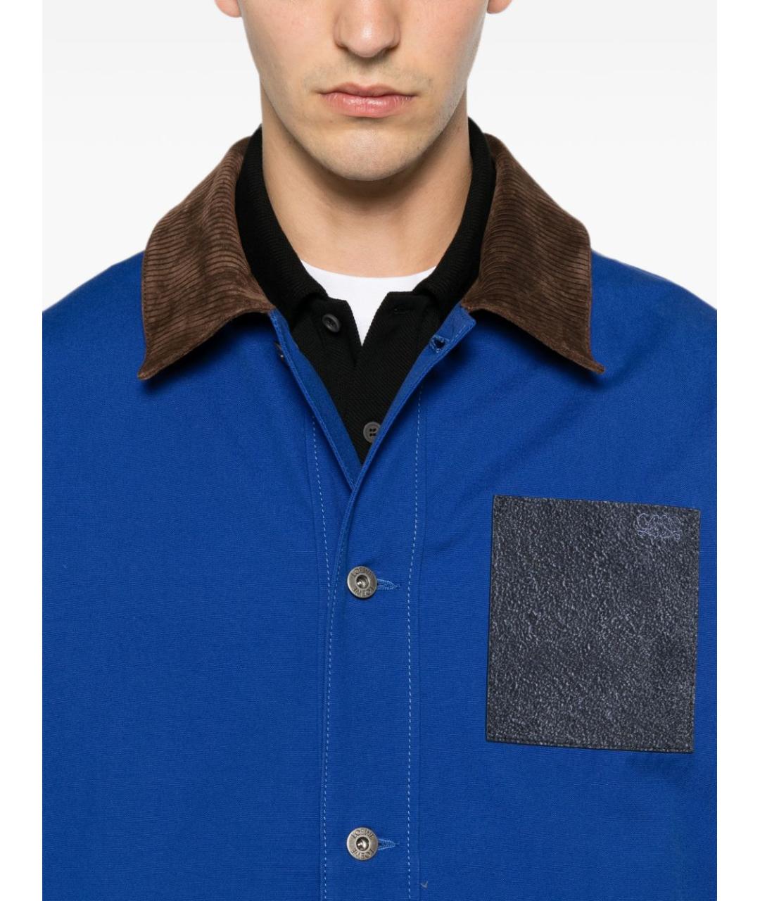 LOEWE Синяя хлопковая куртка, фото 2