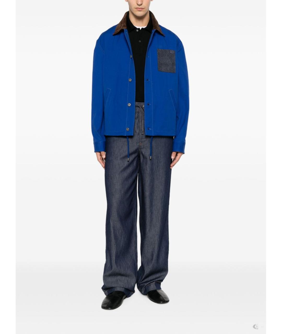 LOEWE Синяя хлопковая куртка, фото 3