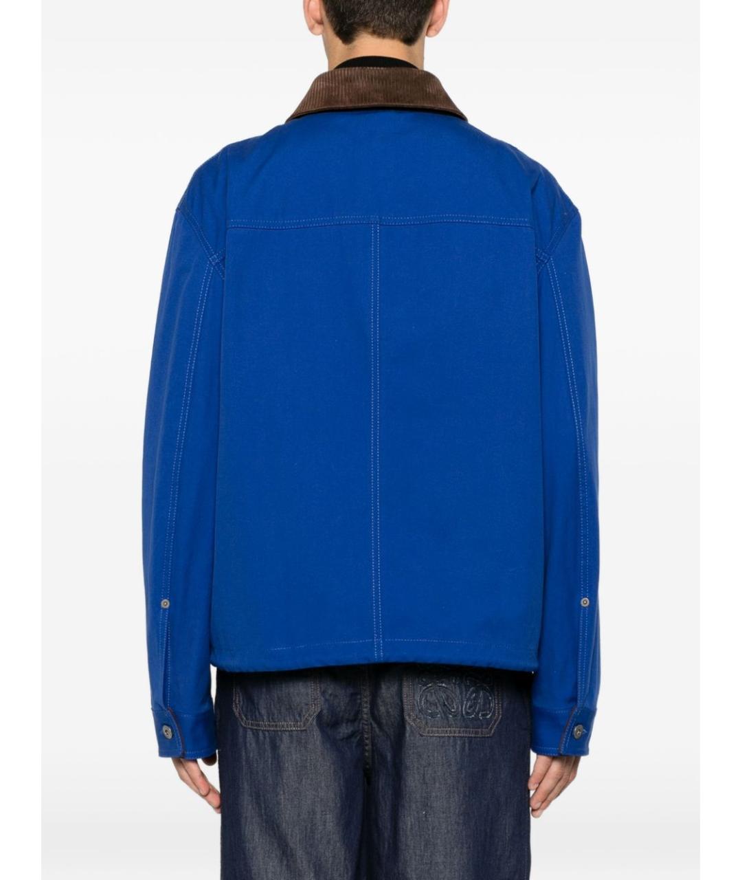 LOEWE Синяя хлопковая куртка, фото 4