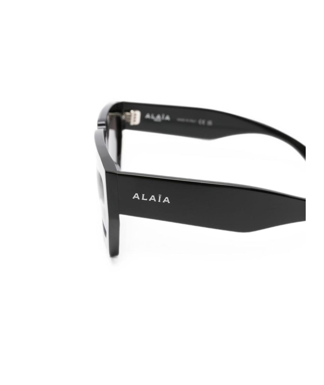 ALAIA Черные пластиковые солнцезащитные очки, фото 3