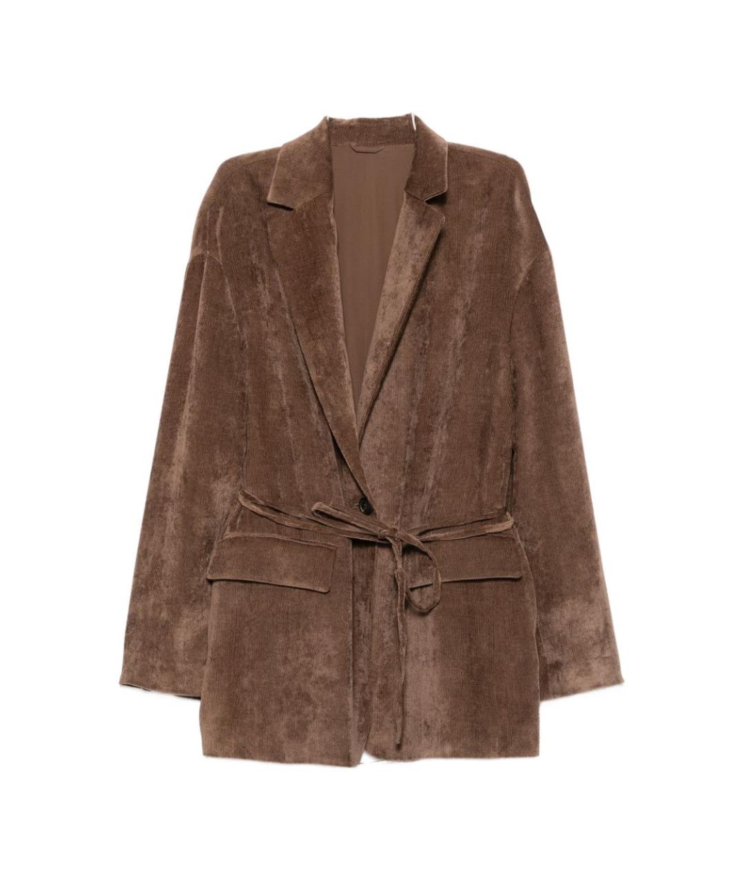BRUNELLO CUCINELLI Коричневая бархатная куртка, фото 1