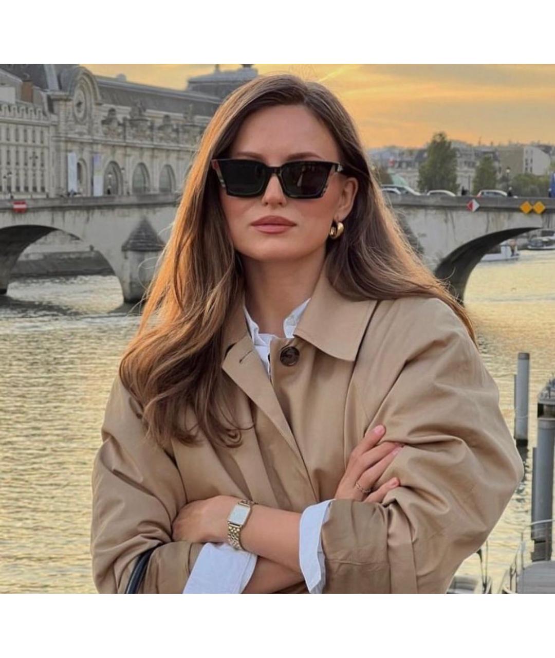 BURBERRY Черные солнцезащитные очки, фото 4