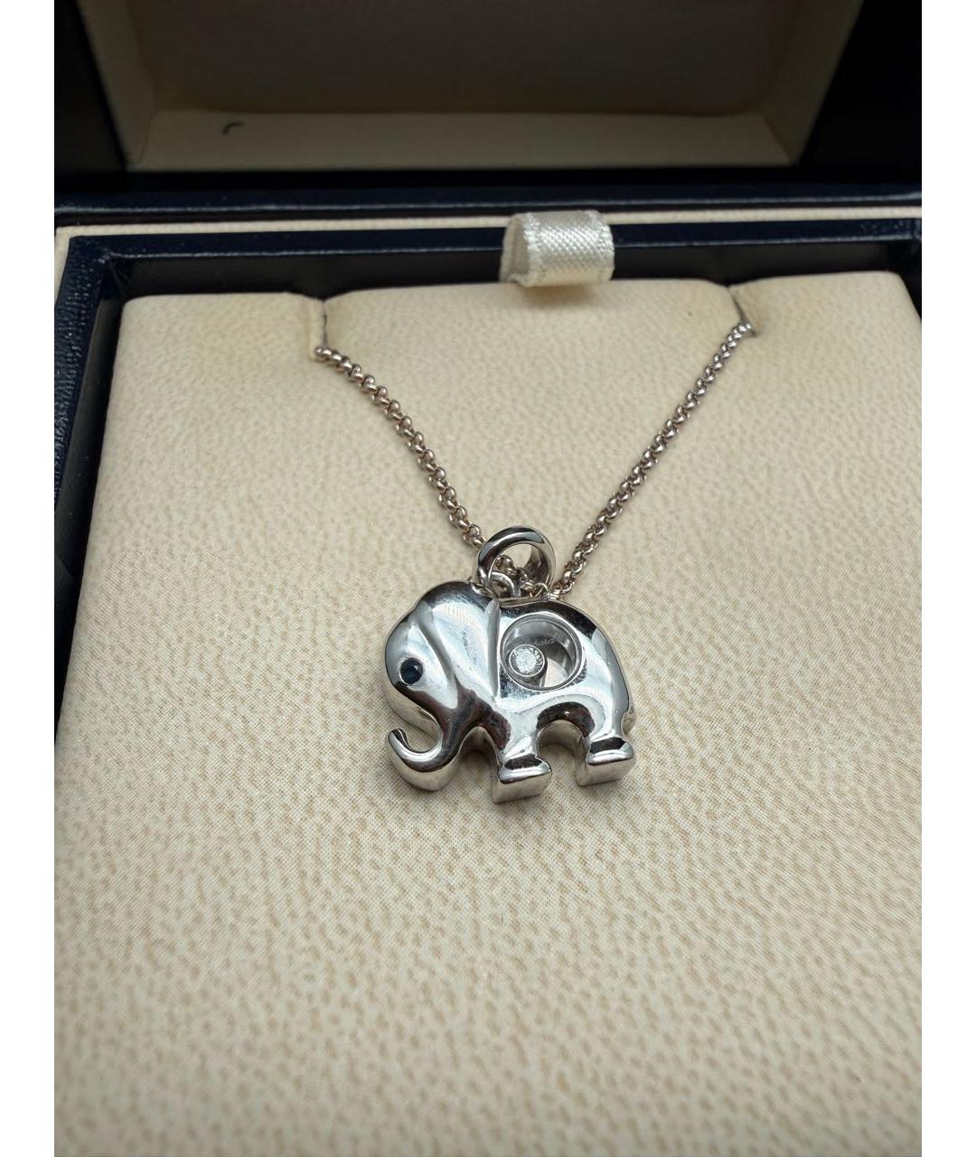 CHOPARD Белое колье из белого золота, фото 6