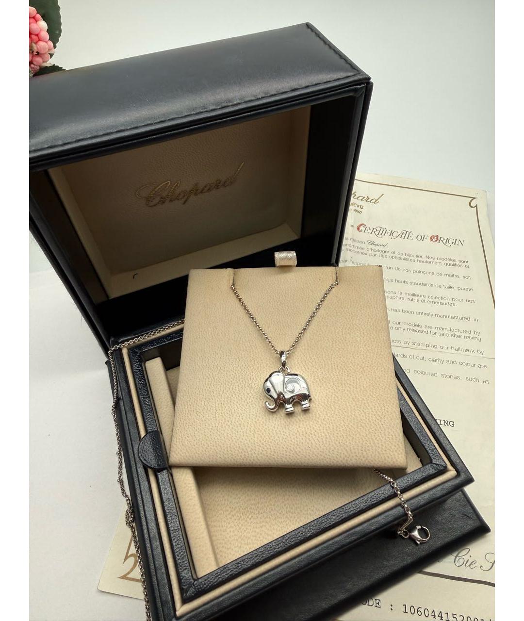 CHOPARD Белое колье из белого золота, фото 2