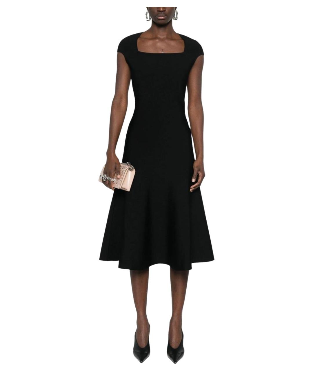 ALEXANDER MCQUEEN Черное повседневное платье, фото 2