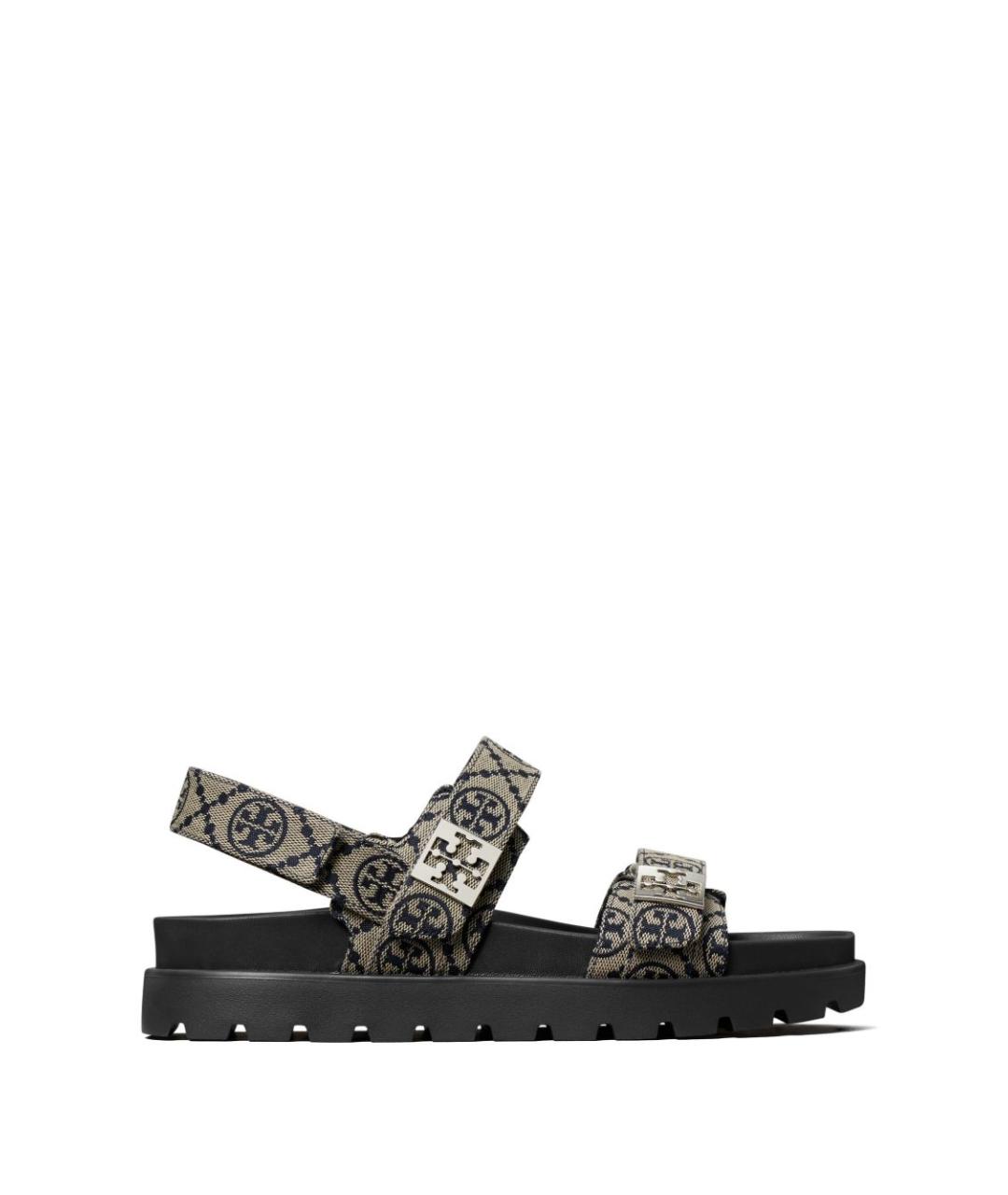 TORY BURCH Синие босоножки, фото 1