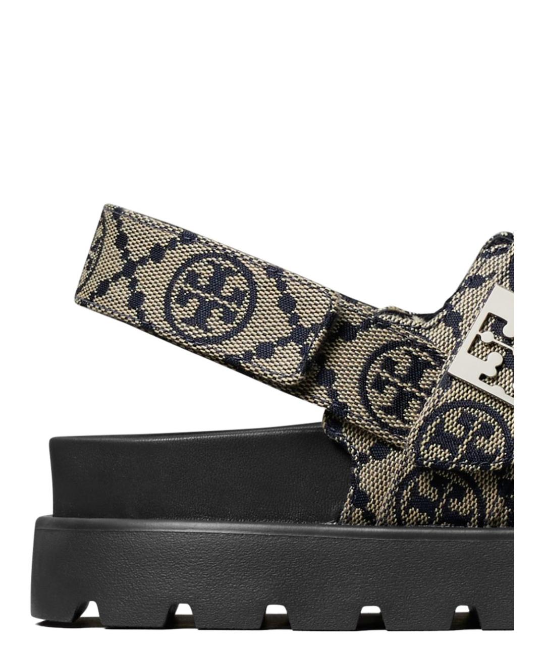 TORY BURCH Синие босоножки, фото 4