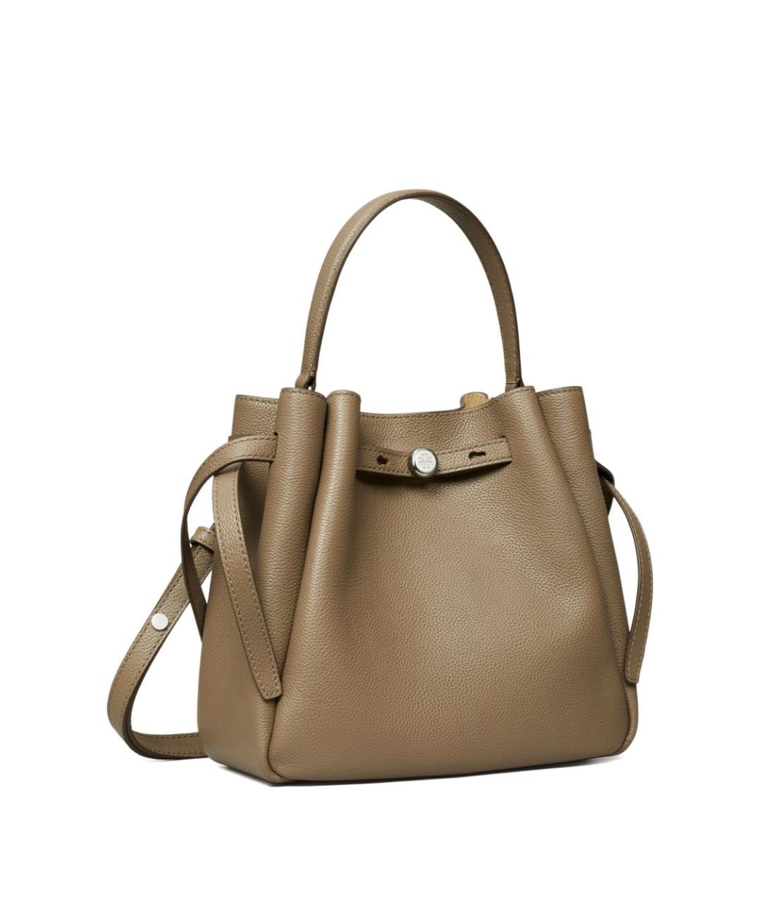TORY BURCH Коричневая кожаная сумка тоут, фото 3