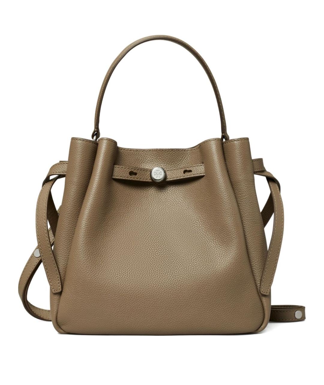 TORY BURCH Коричневая кожаная сумка тоут, фото 1