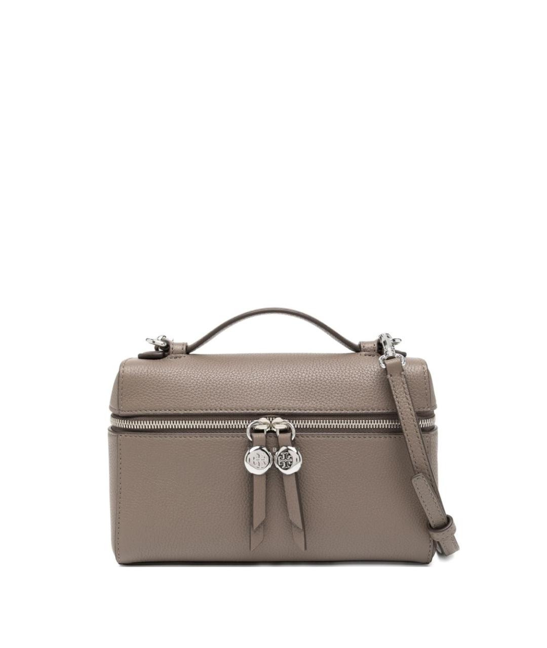 TORY BURCH Коричневая кожаная сумка тоут, фото 1
