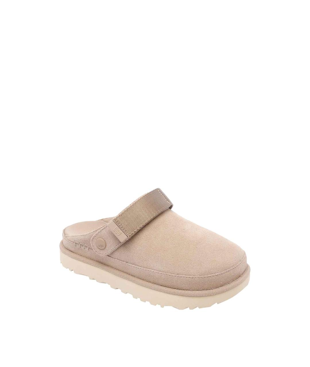 UGG Бежевые замшевые лоферы, фото 4