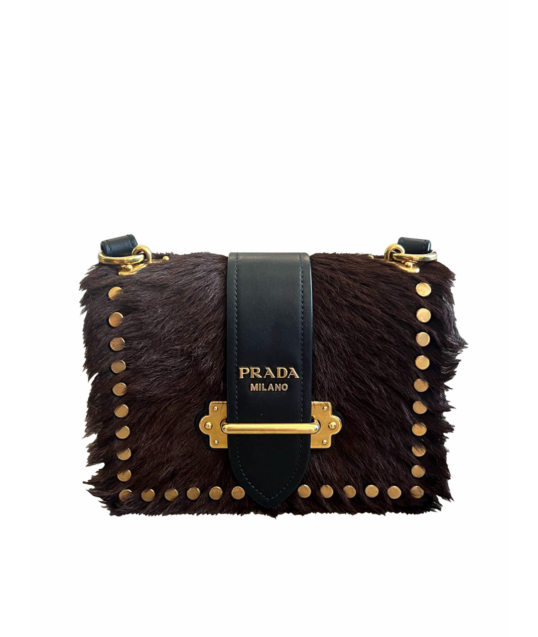 PRADA Черная кожаная сумка тоут, фото 1