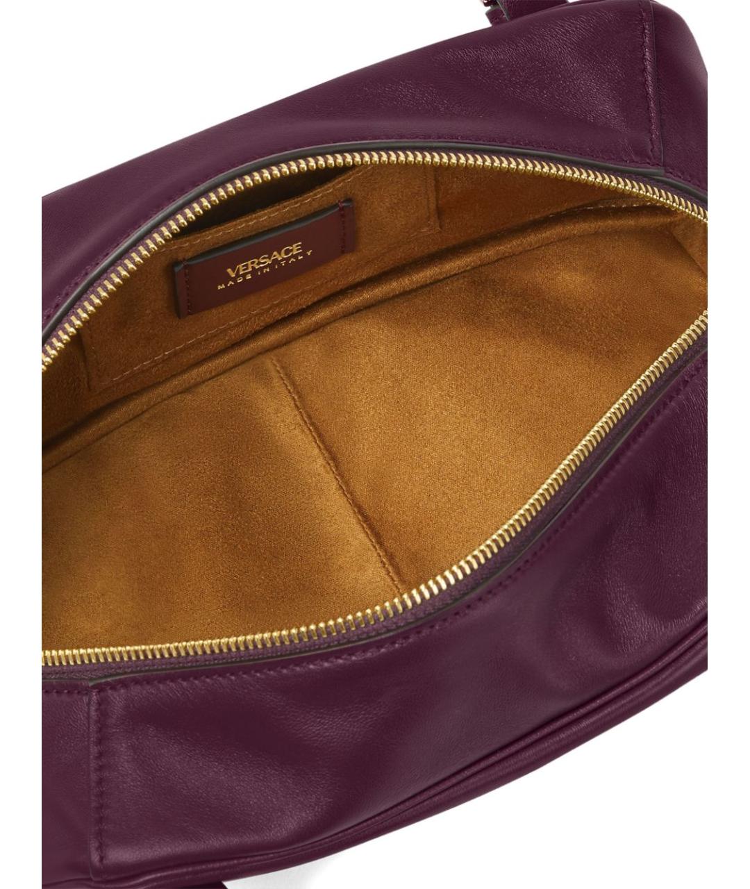 VERSACE Бордовая сумка тоут, фото 5