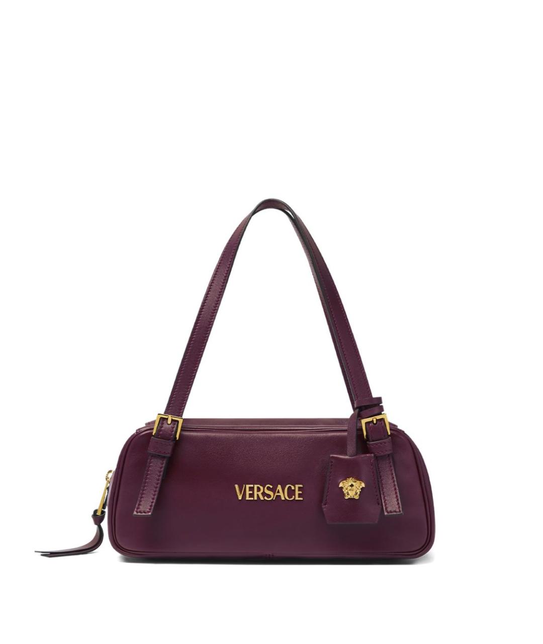 VERSACE Бордовая сумка тоут, фото 1