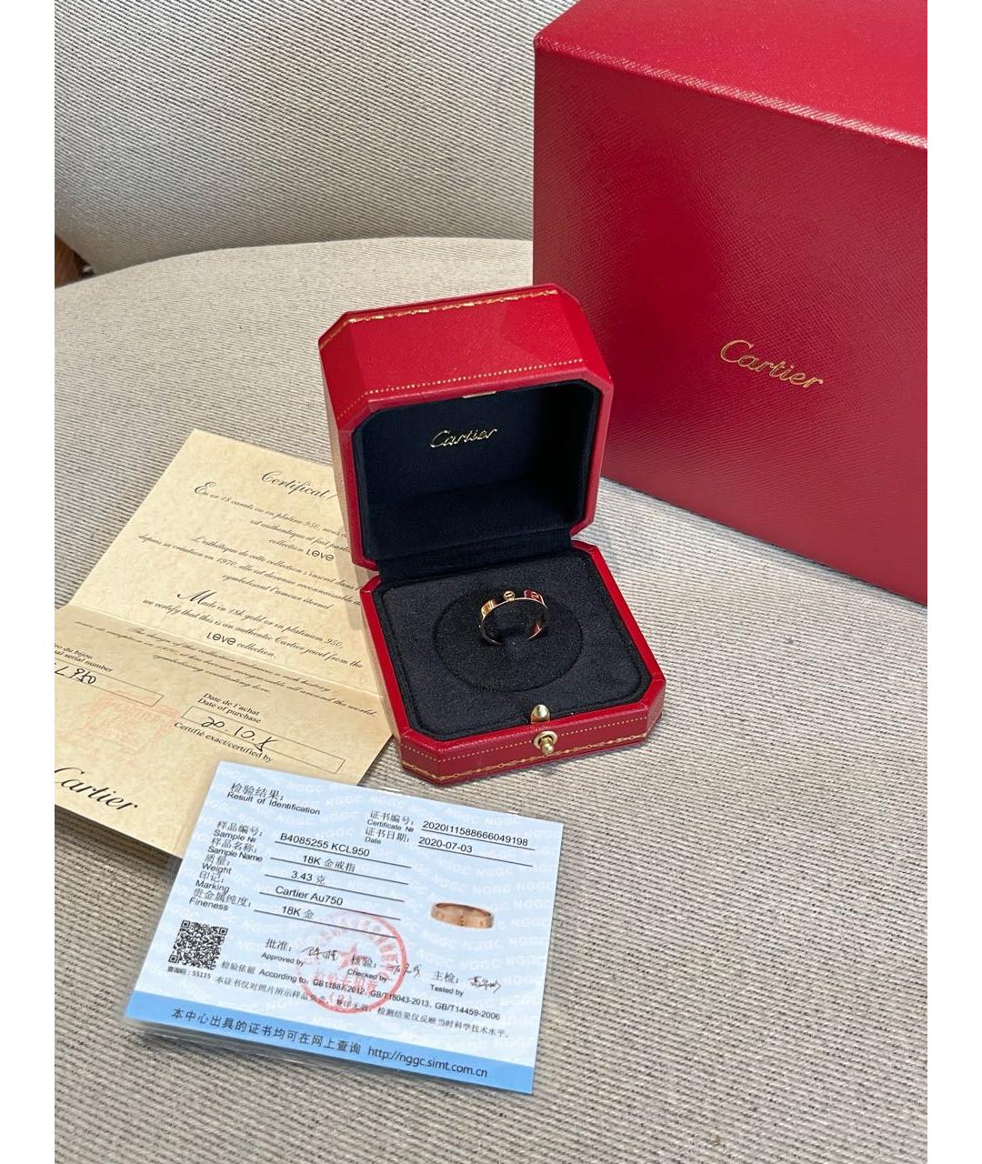 CARTIER Золотое кольцо из розового золота, фото 9