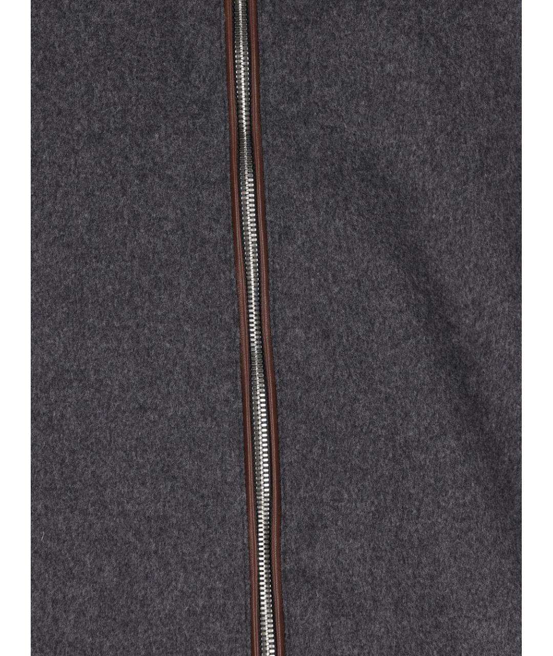 BRUNELLO CUCINELLI Антрацитовая шерстяная куртка, фото 2