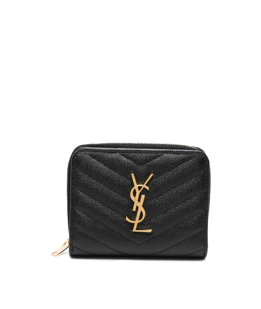 SAINT LAURENT Черный кошелек, фото 1