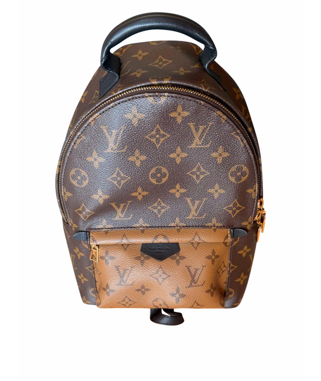 LOUIS VUITTON Коричневый кожаный рюкзак, фото 1