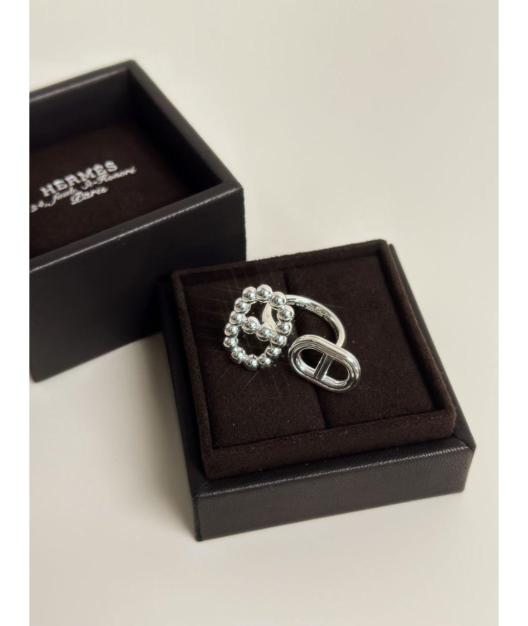 HERMES Серебряное кольцо, фото 4