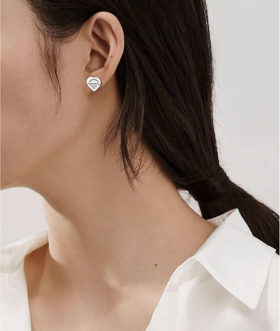 TIFFANY&CO Серебряные серебряные серьги, фото 2