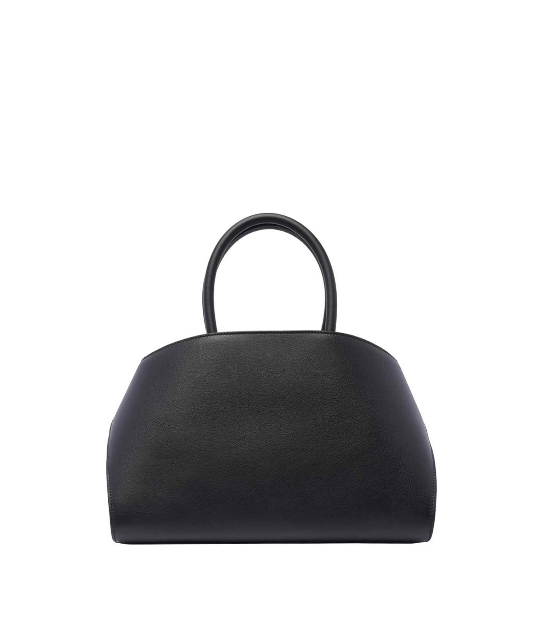 FERRAGAMO Черная кожаная сумка тоут, фото 3