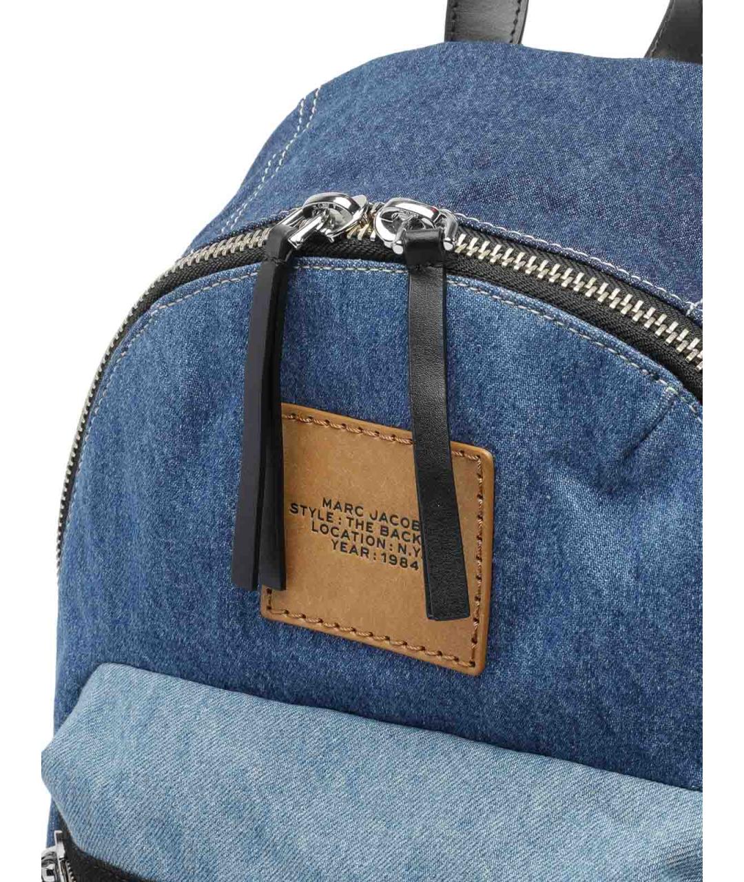 MARC JACOBS Синий хлопковый рюкзак, фото 4