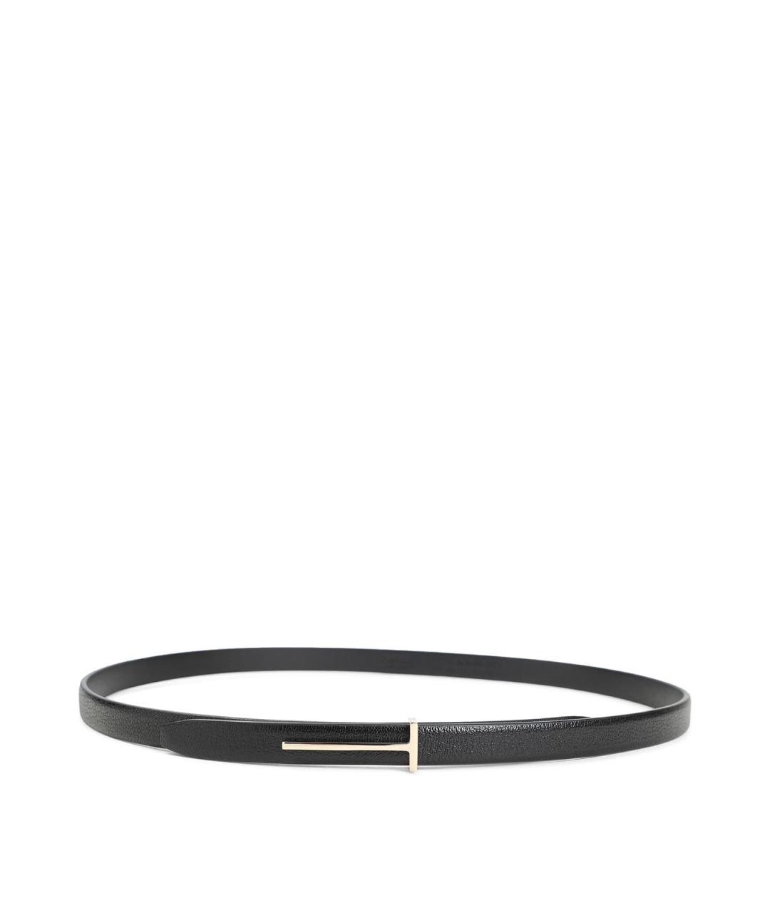 TOM FORD Черный кожаный ремень, фото 1