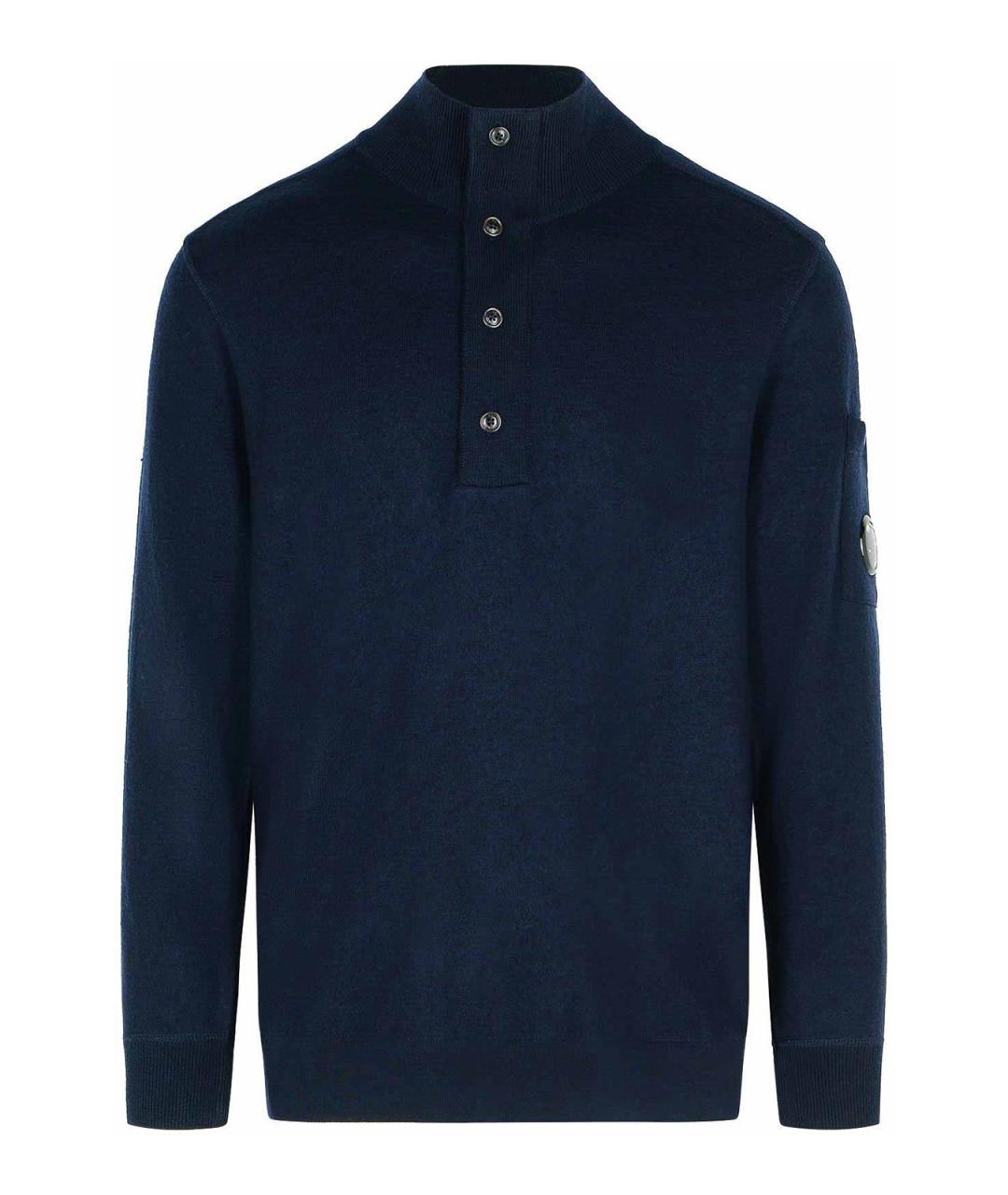 CP COMPANY Темно-синий шерстяной джемпер / свитер, фото 1