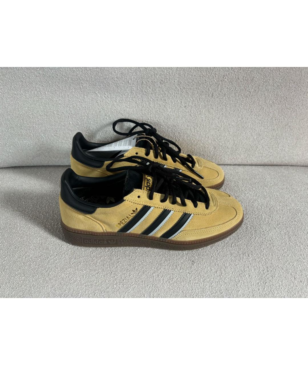 ADIDAS Горчичные замшевые кеды, фото 3