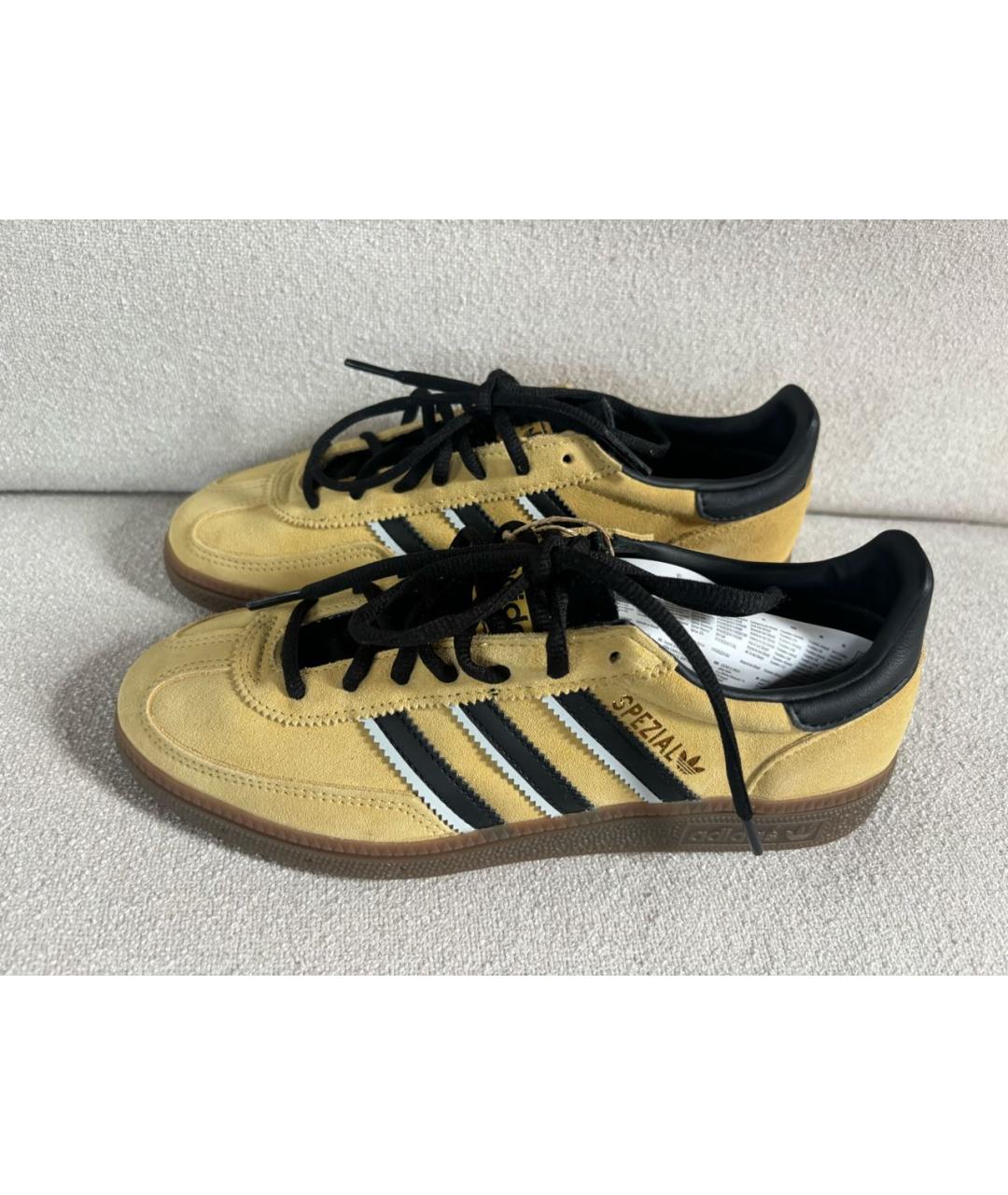 ADIDAS Горчичные замшевые кеды, фото 5