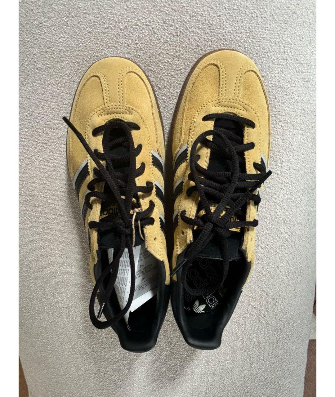 ADIDAS Горчичные замшевые кеды, фото 2